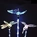 ArtDIY Outdoor Solar Garden Stake Lights - 3 Pack Solar Lights with Butterfly,Hummingbird,Dragonfly, Multi-color Changing LED Outdoor Decorative Solar Stake Lights for Garden, Patio, Backyard