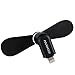 MADHOLLY USB Phone Fan, Fashion Portable Mini USB Fan (iPhone Black 3 pack)