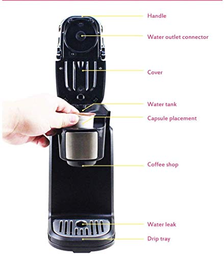 Allamp Mini amerikanische Kapsel Kaffeemaschine Haushalt Tea Brewer Tee Milch Kessel Kapsel Kaffeemaschine 800W – Bild 4