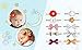 Baby Headbands, 10 pcs Soft Stretchy Hair Bands with 3