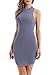 Vin beauty Women's Halter Backless Bandage Dress/Sexy Mini Dresses (Blue, S)