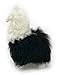 Standing Baby Alpaca Fur Alpaca Cria Figure - Multi Colored 7 Inch
