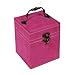 KLOUD City Hot Pink Three-Layer Jewelry Box Organizer Display Storage case with Mirror