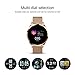 GOKOO Smart Watch for Men Women with All-Day Heart Rate Blood Pressure Sleep Monitor IP67 Waterproof Activity Tracker Calorie Running Counter Gold