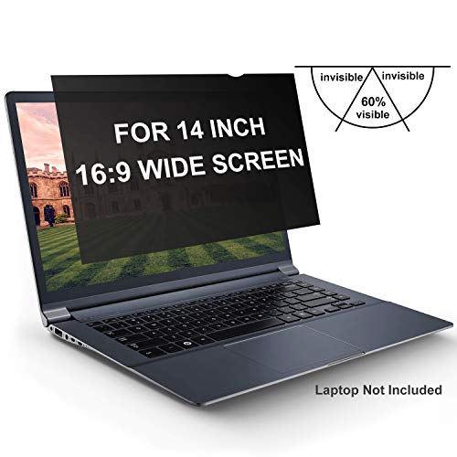 Scotamalone Privacy Screen Filter for 14 Inch Laptop 16:9 Widescreen Laptop Display - Great Office Product to Protect Your Privacy and Anti Glare Protector - Thumbnail 7