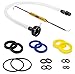 Kit King USA HS5157, HS5167 Front Mount Steering Cyl Seal Kit for Seastar Incl. Seals, Fluid Filler Tube and Seal Pick HC5345 and More