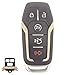 OEM Lincoln Keyless Entry Remote Fob 5-Button Smart Proximity Key (FCC ID: M3N-A2C31243300 / P/N: EJ7T-15K601-AF, 164-R7991)