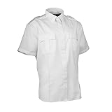 First Class Short Sleeve Uniform Shirt 5XL White