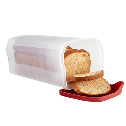 Rubbermaid Specialty Bread Keeper Food Storage Container, Red 1777190