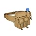 Wellvoo Tactical Waist Pack Pouch with Water Bottle Pocket Holder Waterproof Molle Fanny Hip Belt Bag