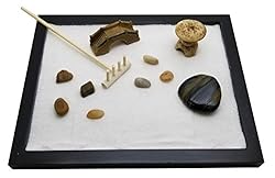 Zen Sand Garden for Desk with Rake, Rocks and