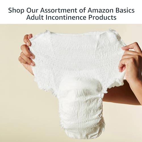 AMAZON BASICS UNISEX PROTECTIVE UNDERWEAR, OVERNIGHT ABSORBENCY, EXTRA LARGE, 12 COUNT, (1 PACK OF 12)