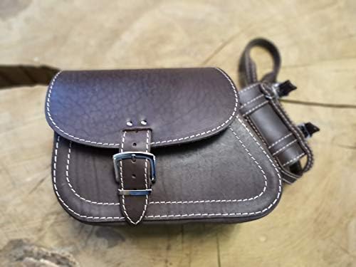 Dyna Clean Chocolate Brown Brown Swing Bag Harley Davidson HD Side Pocket Saddlebag Orletanos Brown Drink Holder Leather Biker Bag Dyna Streetbob Wide Glide Sportster