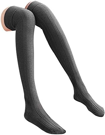 Women Thigh High Leg Socks Over Knee Knit Crochet Winter Warm Girl Stocking