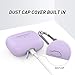 Delidigi AirPods Pro Case Cover [Front LED Visible] Compatible with Apple AirPods Pro 2019 Release(Lavender)