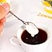 5 Pcs/Set Royal Style Bronze Carved Small Coffee Flatware Cutlery Dessert Spoon For Snacks
