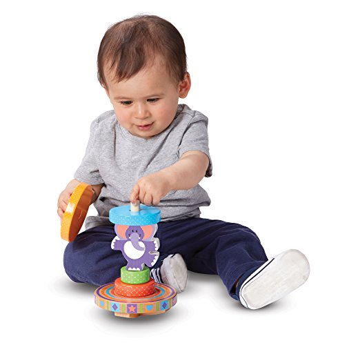 Melissa & Doug Elephant Rocking Stacker Stacking Toy