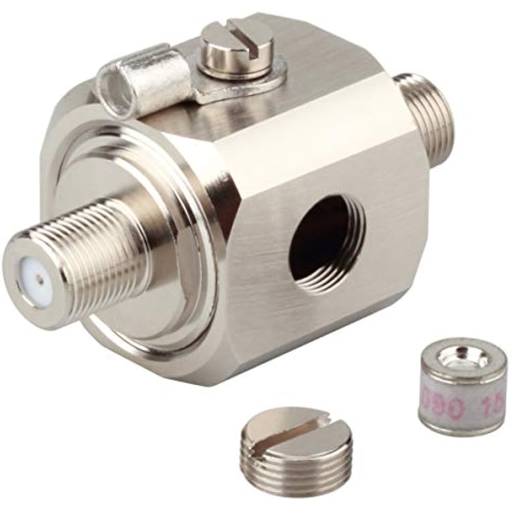 Coaxial Lightning Arrestor Surge Protector FType Female FFemale 75