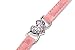 CHUKCHI Heart Bling Cat Collar with Safety Belt and Bell 8-11 Inches(Pink)