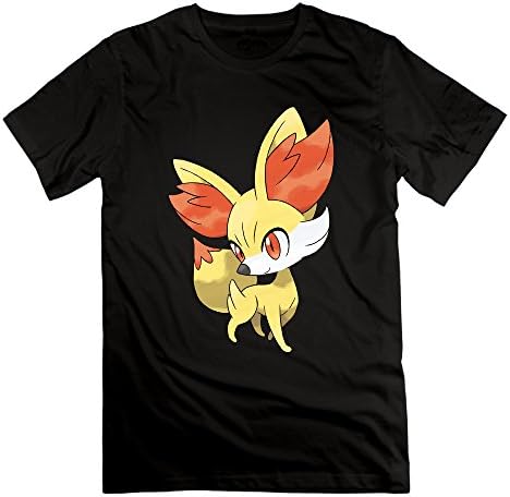 JML93 Fashion Men's Fennekin Poke T Shirts Black Size M