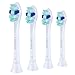 Replacement Brush Heads for Philips Sonicare Toothbrush, fits ProResults Plaque Control Gum Health DiamondClean FlexCare HealthyWhite Sonic Handles, 4 Pack by Lanveda