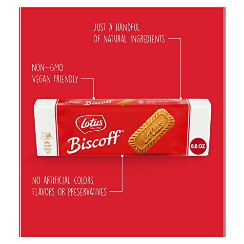 Lotus Biscoff, Caramelized Biscuit Cookies, non GMO + Vegan 8.8 Oz