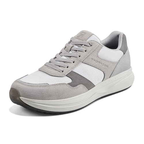 Rockport Men’s DMX Corvin Sneaker, Light Grey Multi, 8 Wide
