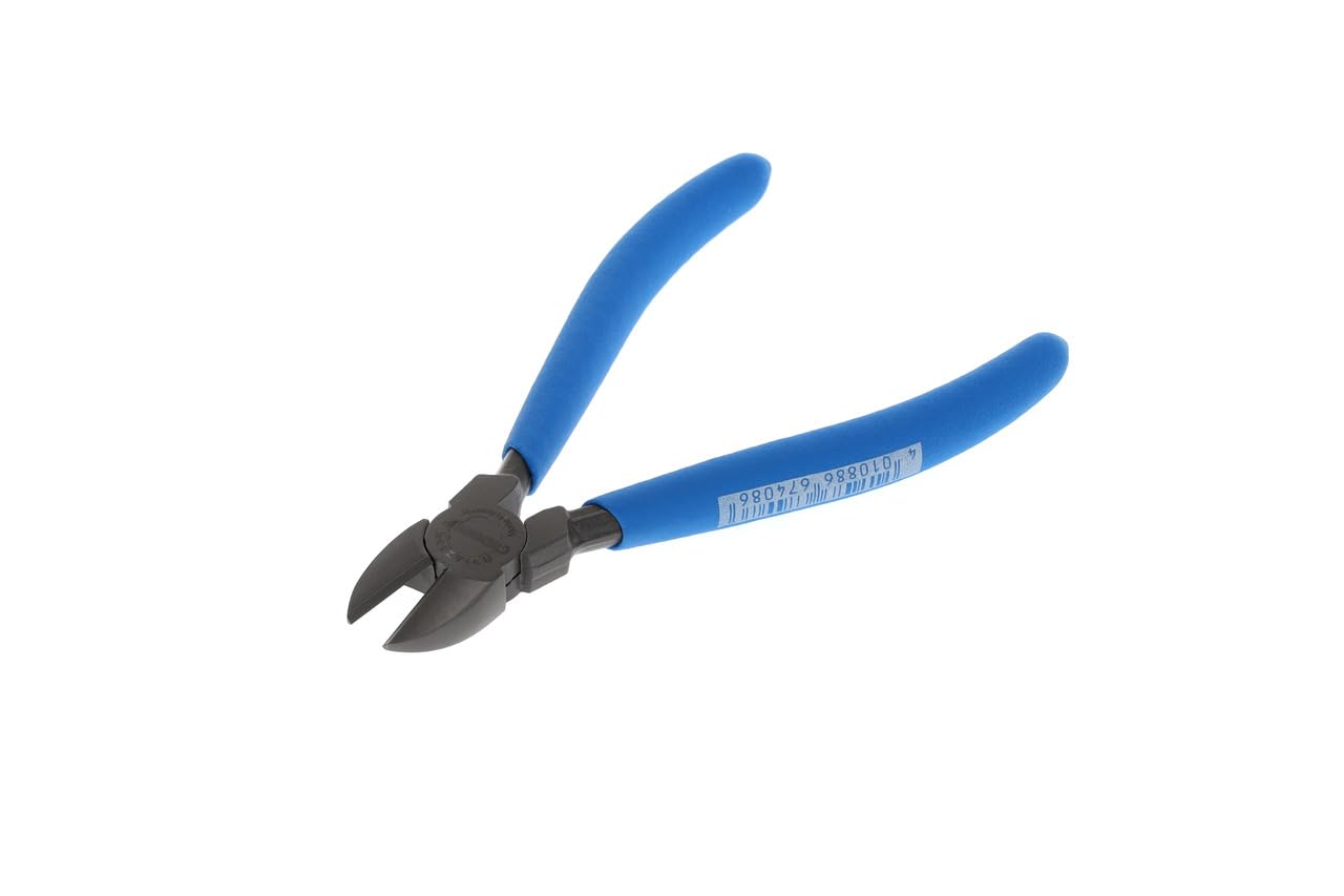 GEDORE Side Cutter for Medium Hard Wire to 1.6 mm Dia., Swedish Pattern, Non-Slip Grips, Hardened, Length 125 mm, 8314-125 TL