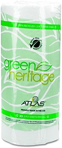 585 Kitchen Paper Towel Roll, 2-Ply, 9" Width x 11" Length, White (Pack of 30)