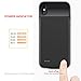 ZeeHoo 3200mAh Slim Charging Case for iPhone X/iPhone 10 (5.8-inch) Protective Charger Case Extended Battery Pack, Compatiable with Lightning Headphones, Black