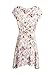 Glamaker Women's Sexy Deep V Neck Boho Mini Dress Short Floral Dress