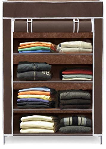 Cmerchants High Fiver Metal Collapsible Wardrobe/Shoe Rack (Portable, Multipurpose)