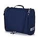 Hanging Toiletry Bag Travel Cosmetic Kit - Large Essentials Organizer - Sturdy Hook Makeup bag - Heavy Duty Waterproof for Men and Womens (Dark Blue)