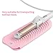 ZAXOP Hair Straightener Pouch,Heat Resistant Mat Holder for Flat Iron Curling Iron Hot Hair Tools (pink)thumb 2
