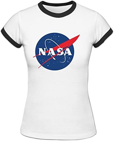Womens Nasa Logo Ringer T-Shirts S White