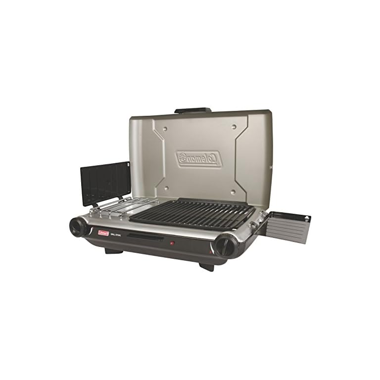 Coleman Gas Camping Grill/Stove Tabletop Propane 2in1 Grill/Stove
