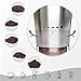 Convallaria Manual Coffee Grinder with 5-Level Grinding Ceramic Conical Burr Mill, Stainless Steel Foldable Handle Coffee Bean Grinder with Brush and Spoon for Coffee Bean/Spices/Tea Leaves/Camping