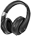 Sentey Wired Headphones Warp Pro Black Rubber Painting LS-4422 Over-the-Ear with Detachable 3.5mm In-Line Microphone audio cable and Carrying Case for Music Running Gaming Headset Men Woman Kids