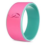 JBM Yoga Wheel for Stretching and Improving Backbends, Bridge Pose, Dharma Yoga Wheel Pose (12'' x 5'') , Relax Yoga Poses, Relieves Stress, Stretch and Open the Chest, Shoulders, Back, Hips and Spine