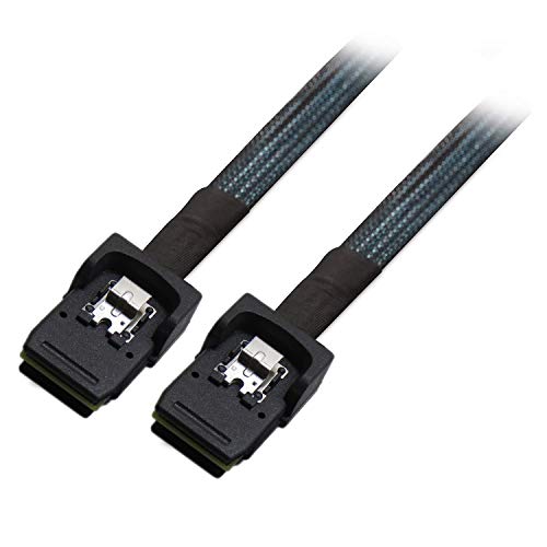MEFORE Internal 36 Pin Mini SAS SFF-8087 to Mini SAS SFF-8087 Data Cable Male Cord for Server, Raid Controller, SAS/SATA HBA, Data Storage System (50cm/1.65ft)