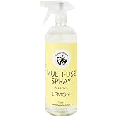 Steve's Cleaners Multi-Use Spray, Fresh Lemon Scented, Lemon Essential Oil, Biodegradable, 1 Liter (Pack of 3)