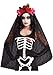 Dreamgirl Women's Dia de los Muertos Sugar Skull Costume Headpiece