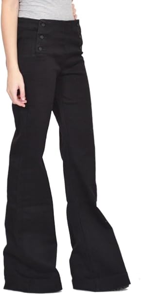 flared stretch trousers
