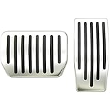 Topfit Model 3 and Model Y Non-Slip Performance Foot Pedals Pads Auto Aluminum Pedal Covers(A Set of 2)