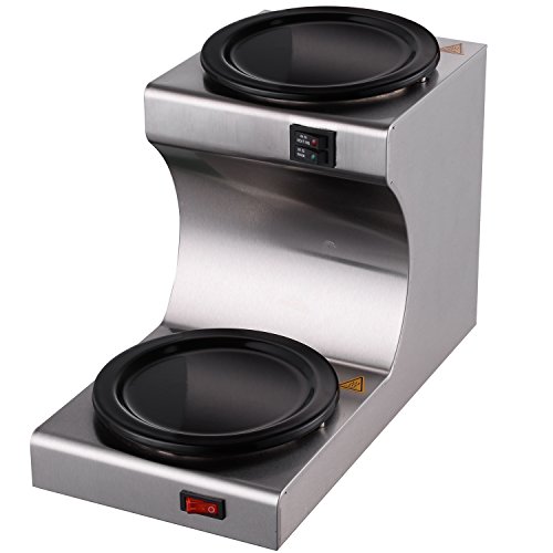 Hakka Commercial Coffee Warmer and Teapot Warmer,2-Station - Thumbnail 3
