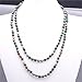Qitian 6mm India Agate Beads Necklace Women Handmade Long Necklace Stone Beads Necklaces 47''
