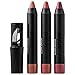 NUDESTIX Intense Matte Lip + Cheek Mini Set in Pixi (matte, nude brown) Belle (matte plum nude), Purity (matte natural-flesh nude)