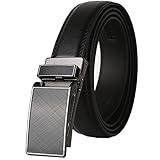 Dante Ratchet Click Genuine Leather Dress Belt for men Buckle 1 1/8
