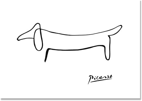 Amazon 北欧ポスター壁アートポスターピカソ抽象ワンストローク絵犬キャンバス絵画寝室家の装飾リビングルームunframed50x70cmいいえframd ウォールステッカー オンライン通販 Amazon 北欧ポスター壁アートポスターピカソ抽象ワンストローク絵犬キャンバス絵画寝室家の装飾リビングルームunframed50x70cmいいえframd ウォールステッカー オンライン通販
