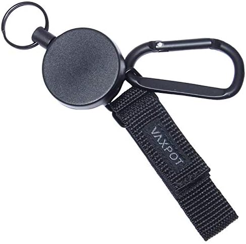 Vaxpot バックスポット オートリール ベルト取り付け可能 カラビナつき Va 3340 Blk